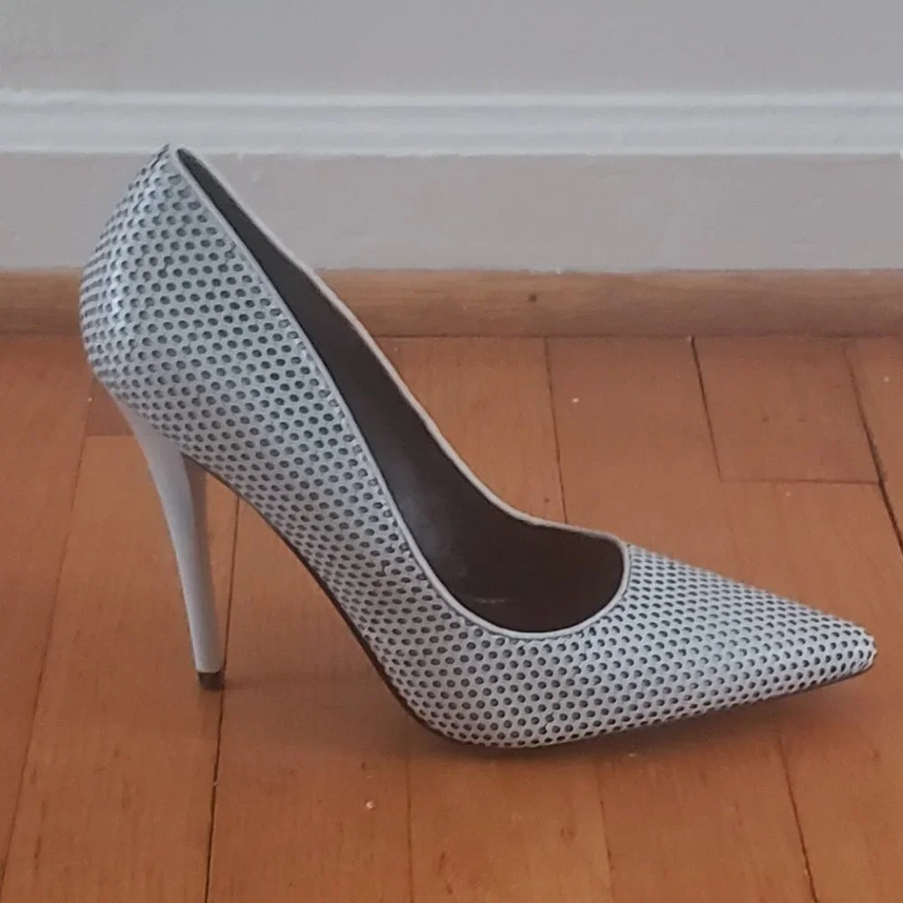 Greyish Black Lamb Heels - Picture 8 of 11